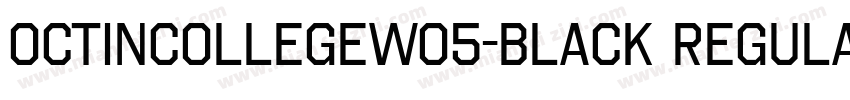 OctinCollegeW05-Black Regular字体转换